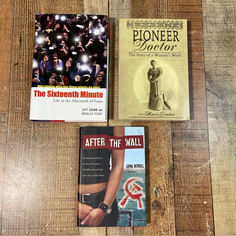 Nonfiction History Biography Book Bundle After The Wall Pioneer Doctor